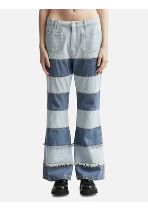 Mahina Blocking Patchwork Jeans