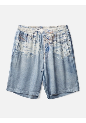 Trompe Loeil Denim Shorts