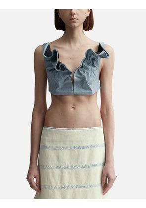 Scrunched Denim Bralette