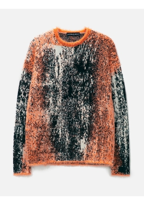 Gradient Hairy Knit Sweater