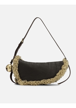 Small Shield Shearling Bag