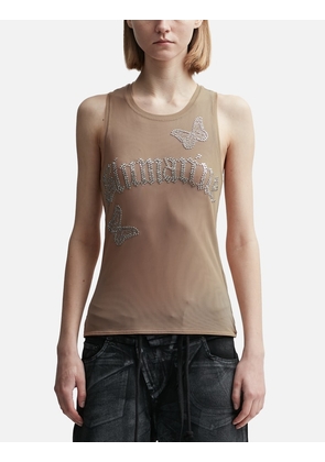 BUTTERFLY MESH TANK TOP