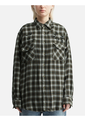 Upcycled Parachute Flannel Shirt