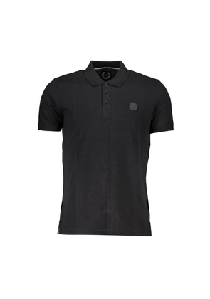 Gianmarco Venturi Black Cotton Polo Shirt - L