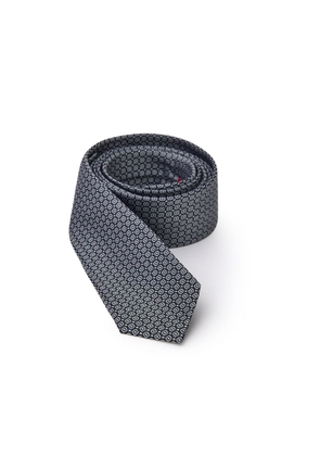 Gray Silk Ties & Bowty