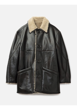 Reversible fake shearling Coat