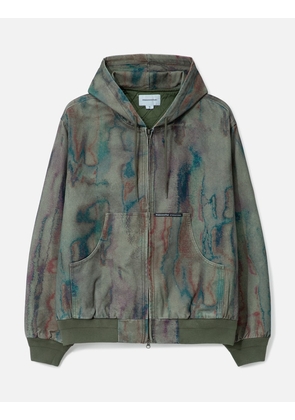 Blurred Hooded Jacket