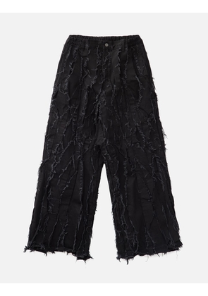 Asymmetric Pleats Denim