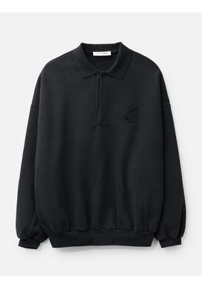 Embroidered Classic Polo Sweatshirt