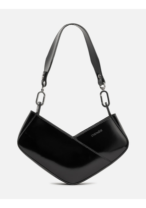 Venere Cube Mini Black Semi Patent Leather
