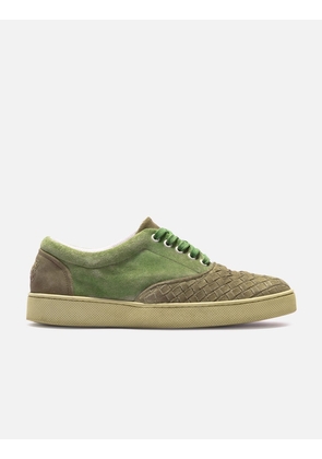 Intrecciato Woven Suede Low Sneakers