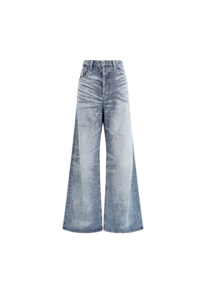 Diesel Blue Cotton Flared Jeans - 26