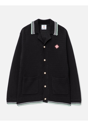 Embroidered Cotton Crochet Long Sleeve Shirt