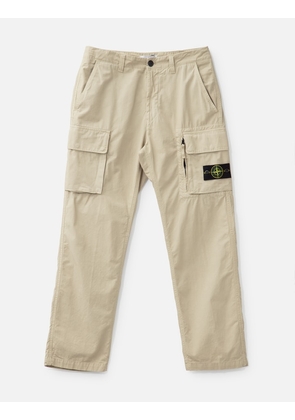 Canvas Weave Cotton Cargo Trousers