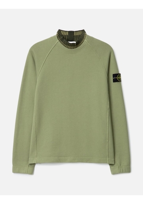 Organic Cotton Diagonal Fleece Crewneck Sweatshirt