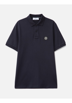 Short-sleeve Polo Shirt With Compass Patch