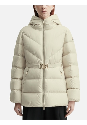Brosse Diagonal-Quilted Hooded Short Down Jacket