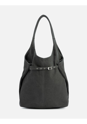 Washed Canvas Big Shoulder Bag