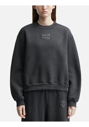 Crewneck Sweatshirt with Hotfix Logo