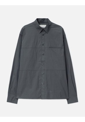 Crinkle Cotton Panel Shirt