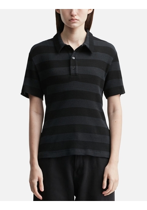 Ribbed Polo Top