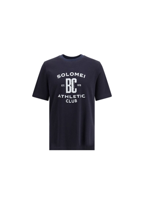 Brunello Cucinelli Blue Cotton T-Shirt - S