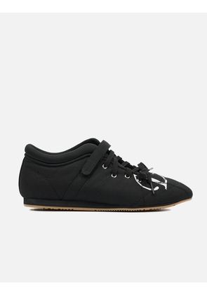 D Logo Lace Up Mozzi Shoes In Black