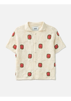 Embroidered Roses Shirt