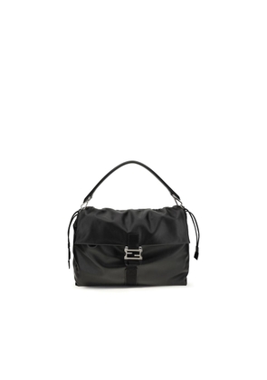 Fendi Black Calf Leather Bos Taurus Shoulder Bag