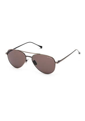Brown Stainless Steel Sunglasses