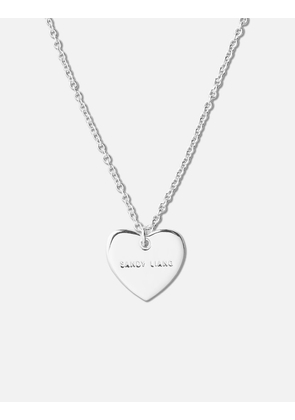 Sterling Silver Heart Tag Necklace