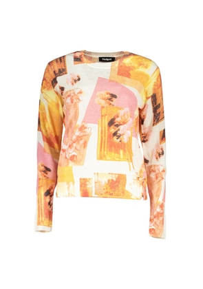 High Neck Contrast Detail Sweater - M