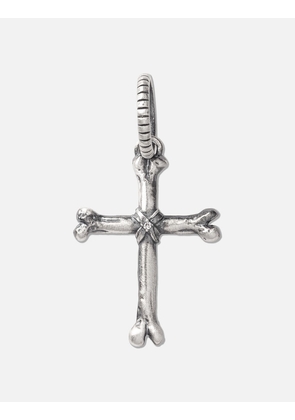 925 Silver Pendant Cross Bone