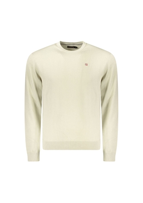 Napapijri Beige Cotton Men Sweater - XXL