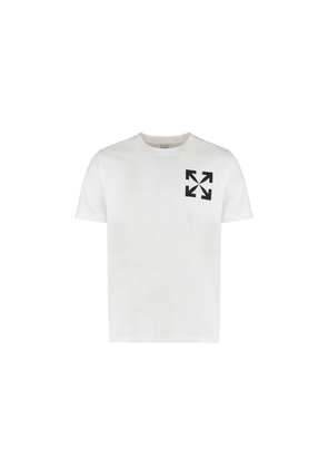 Off-White White Cotton T-Shirt - L