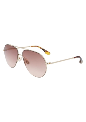 Victoria Beckham Gold Metal Sunglasses