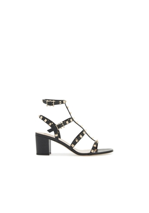 Valentino Garavani Black Calfskin Flat Sandals - EU36/US6