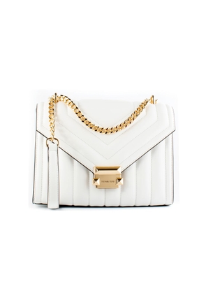 Michael Kors White Leather Shoulder Bag