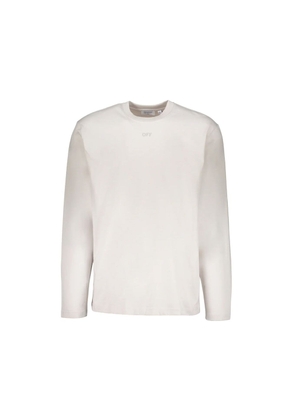 Off-White White Cotton Long Sleeve T-Shirt - XXL