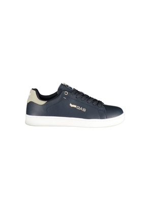 Gas Blue Polyurethane Men Sneaker - EU43/US10