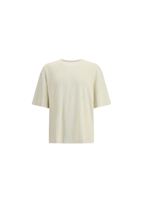 Off-White Cream Cotton T-Shirt - L