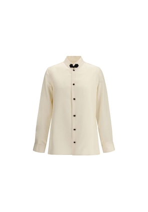 Valentino Cream Silk Shirt - 41