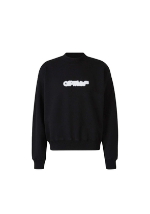 Off-White Black Cotton Sweatshirt - L