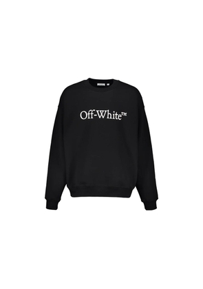 Off-White Black Cotton Sweatshirt - S