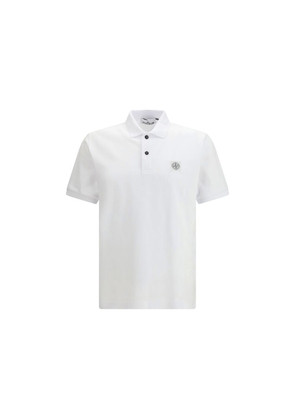 Stone Island White Cotton Polo Shirt - XL