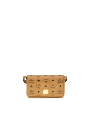 MCM Beige Fabric Shoulder Bag