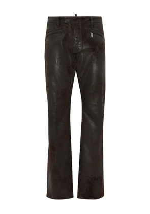 DSQUARED2 leather trousers - Brown