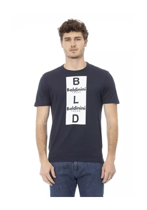 Baldinini Trend Blue Cotton T-Shirt - XL