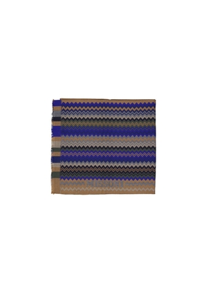 Missoni Blue Wool Scarf