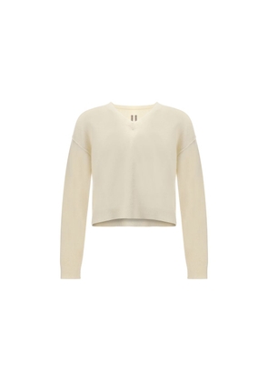 Rick Owens White Alpaca Vicugna Pacos Sweatshirt - L